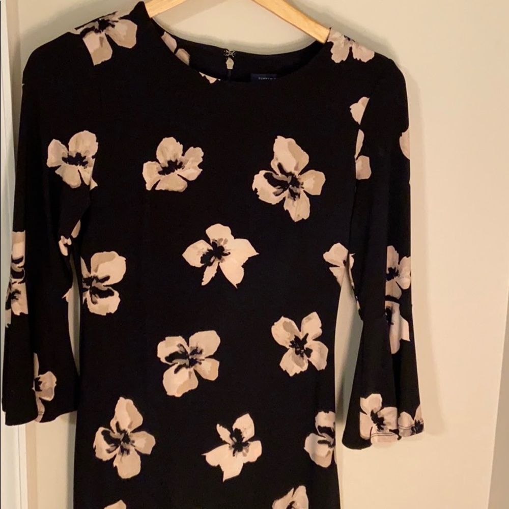 Black floral dress